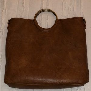 Brown leather crossbody